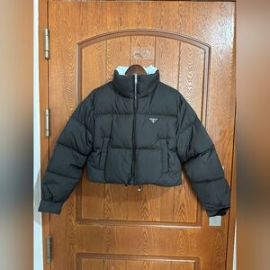 Prada Re-Nylon cropped down jacket